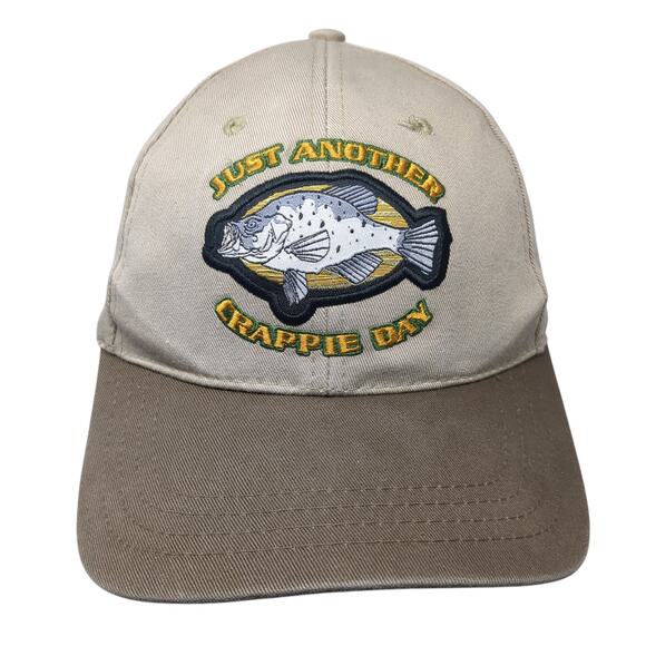 Just Another Crappie Day Baseball Cap Brown OS Adjustable Paramount Outdoors - Picture 1 of 8